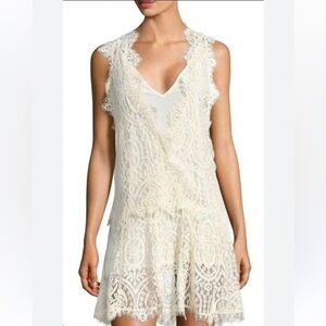 Free People Heart in Two Ivory Lace Tank Dress NWT
